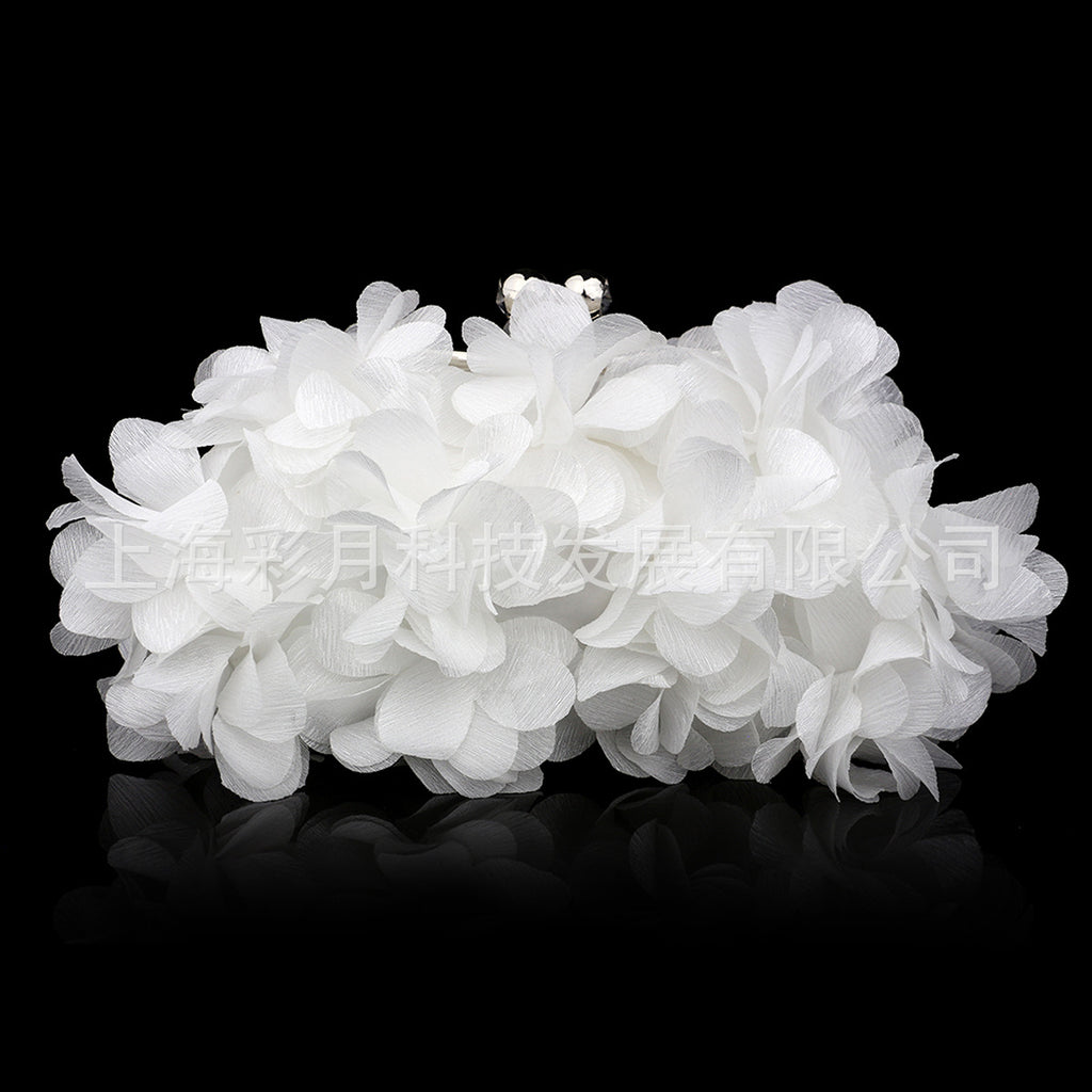 Handcrafted Floral Evening Clutch and Fashion Bag