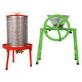 Hydraulic Fruit Wine Press with Fruit and Apple Crusher - Electricity-Free/Water-powered Cider Wine Bladder Press