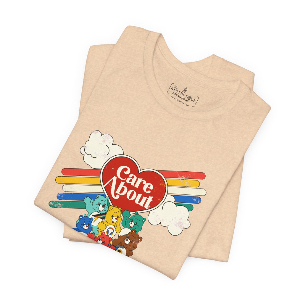 Care About Disability Rights - Retro 80s Vibe - Unisex Jersey Short Sleeve Tee