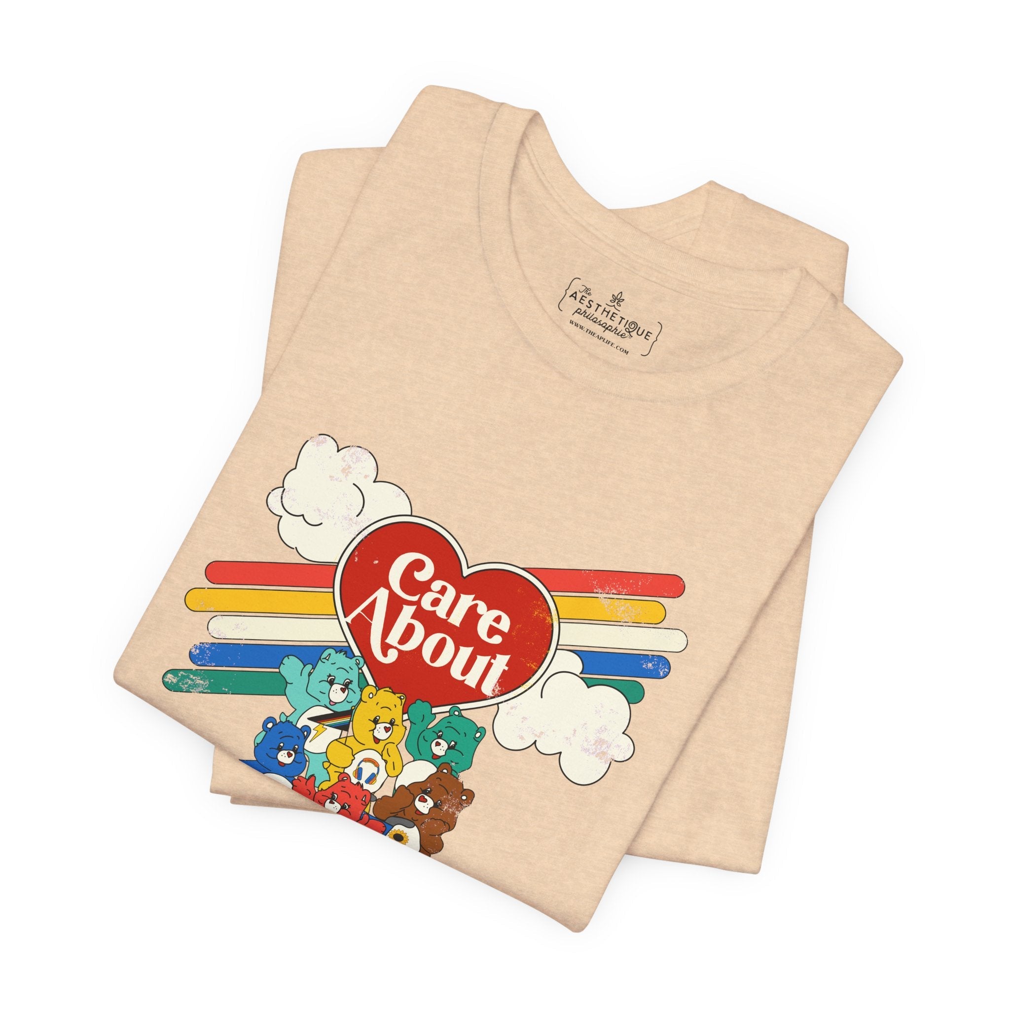 Care About Disability Rights - Retro 80s Vibe - Unisex Jersey Short Sleeve Tee