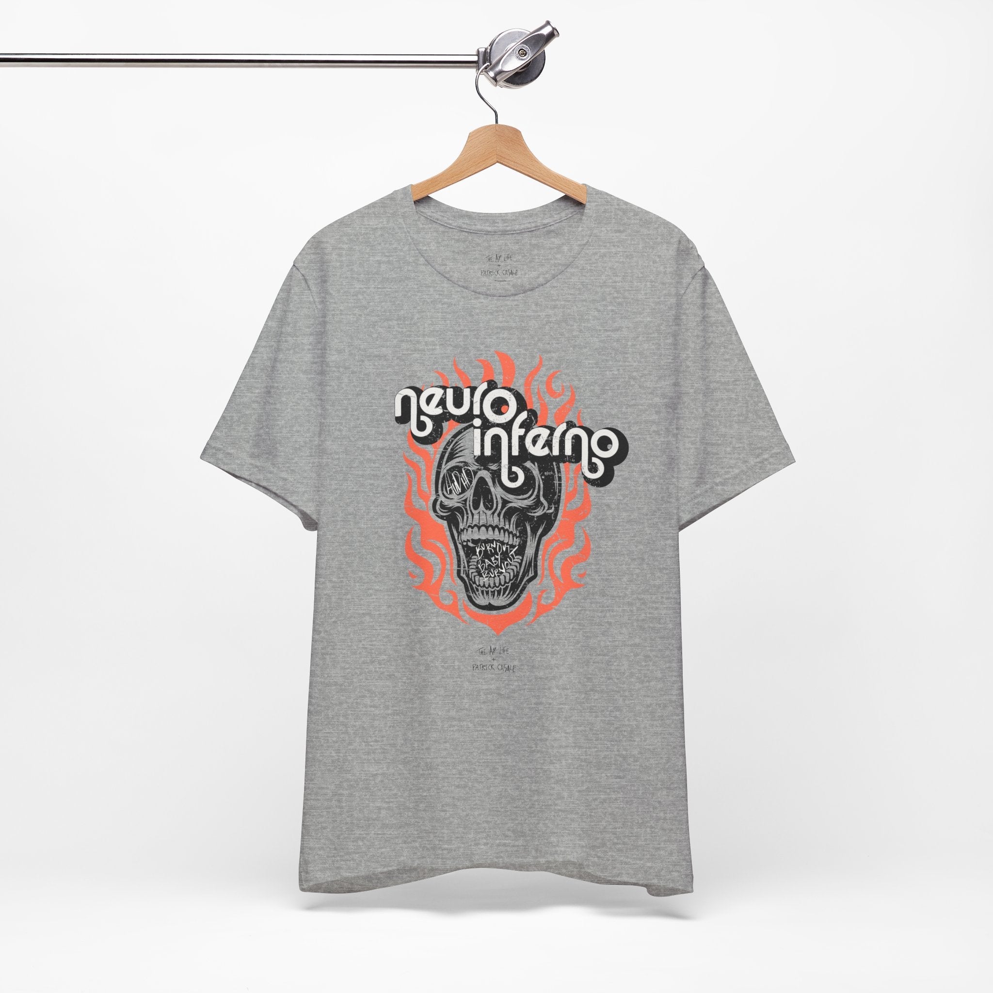 Neuro Inferno - AuDHD Burnout - Patrick Casale - Adult Unisex Jersey Tee (Ships Internationally)