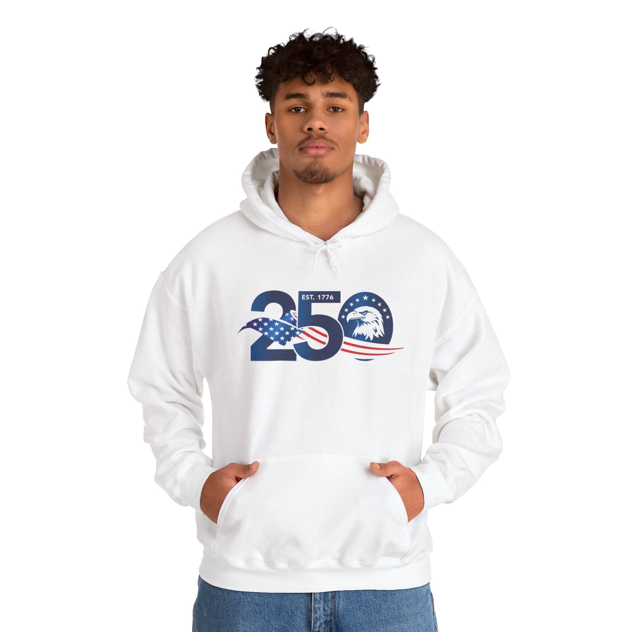 Flag in 250– Happy Birthday USA Patriotic Pullover