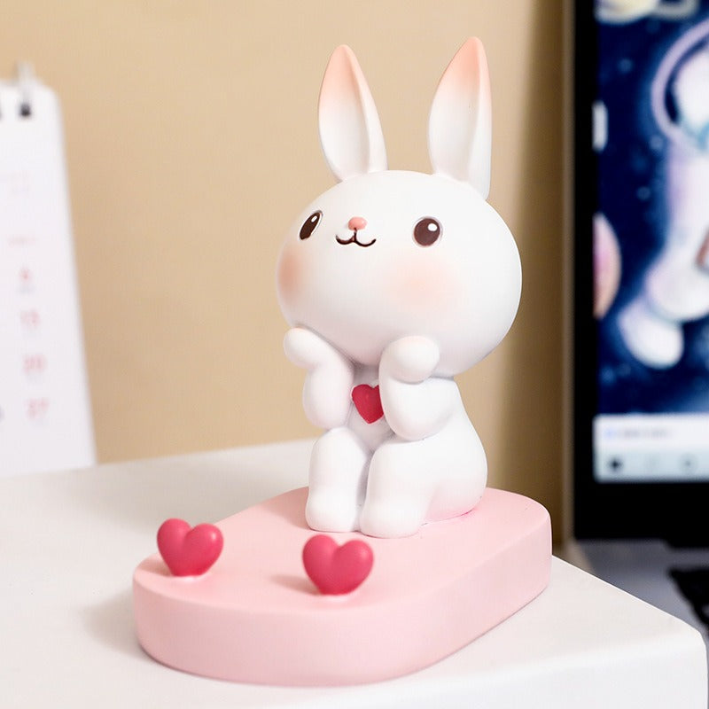 Creative Cute Rabbit Phone Stand for Home or Office