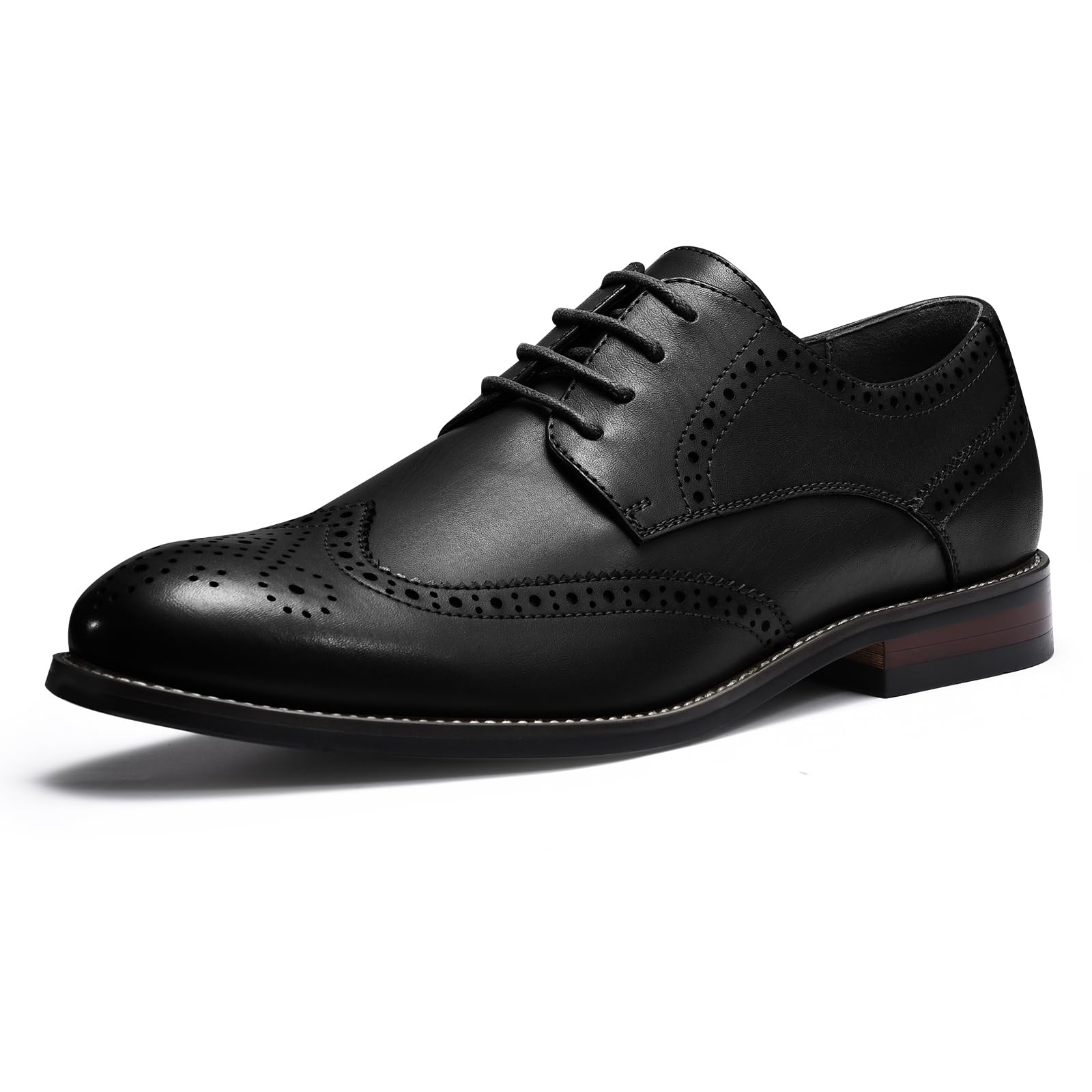 CGRRBW Mens Dress Shoes Casual Oxford Shoes Dress Sneakers Business Wingtip Brogue Office Shoes NJXM02-BLACK-11