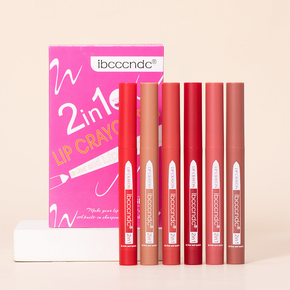 Two-in-One Lip Liner and Lipstick for Easy Application