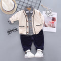 New Spring Cardigan Set for Boys' Sweaters (3 Pieces)