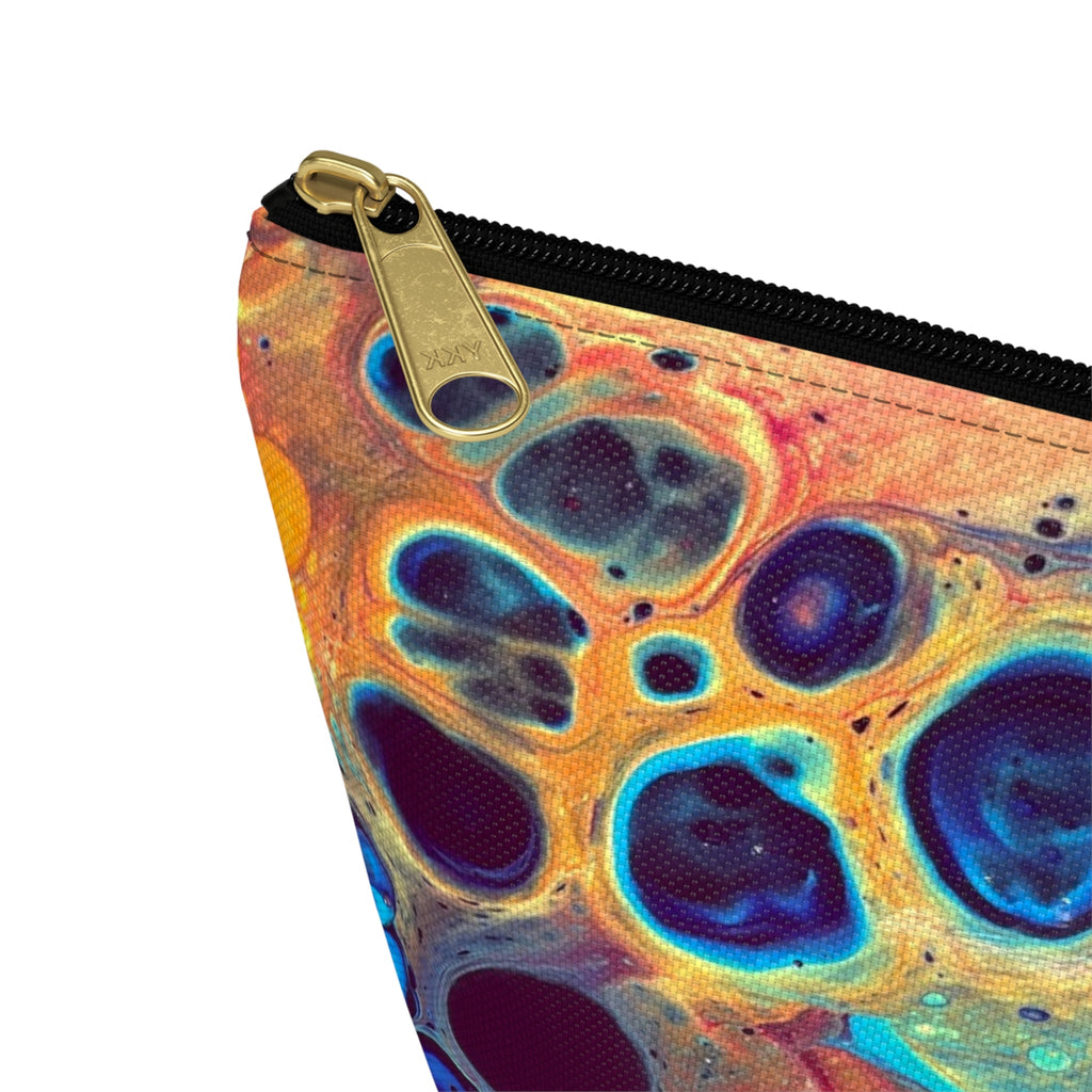 Bespattered Facade Intergalactic Rainbow Accessory Pouch With T-Bottom | 2 Sizes