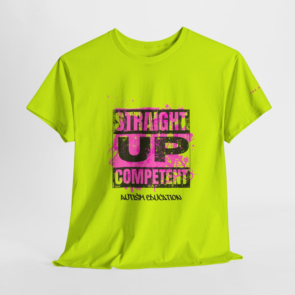 Straight Up Competent Autism Education - Adult Unisex Cotton Tee