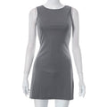 Women's Summer Solid Color Sleeveless Casual Dress