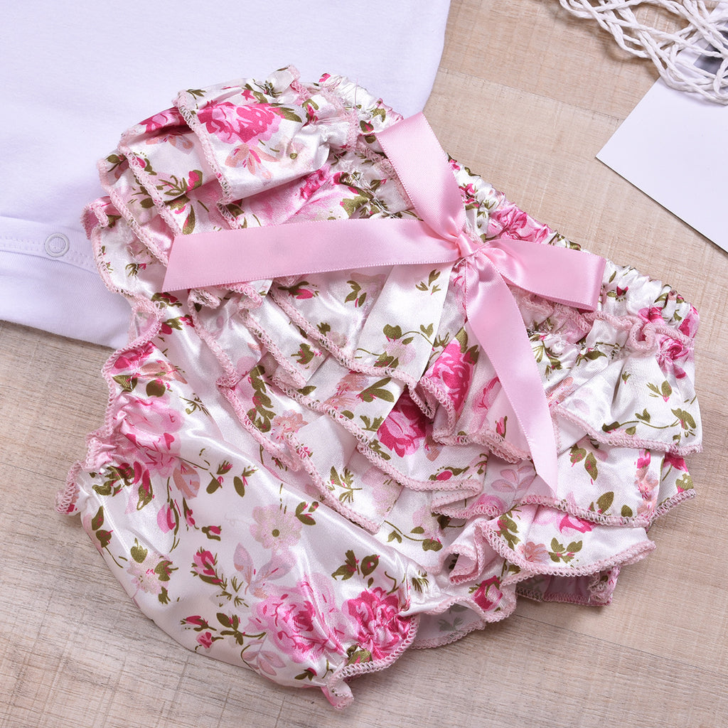 2019 Summer Baby Girl Short Sleeve Romper Set