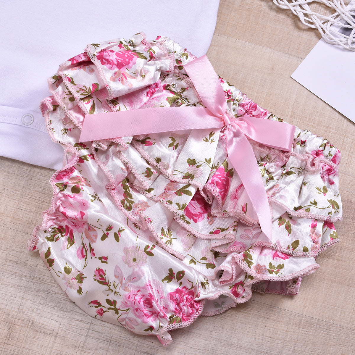 2019 Summer Baby Girl Short Sleeve Romper Set