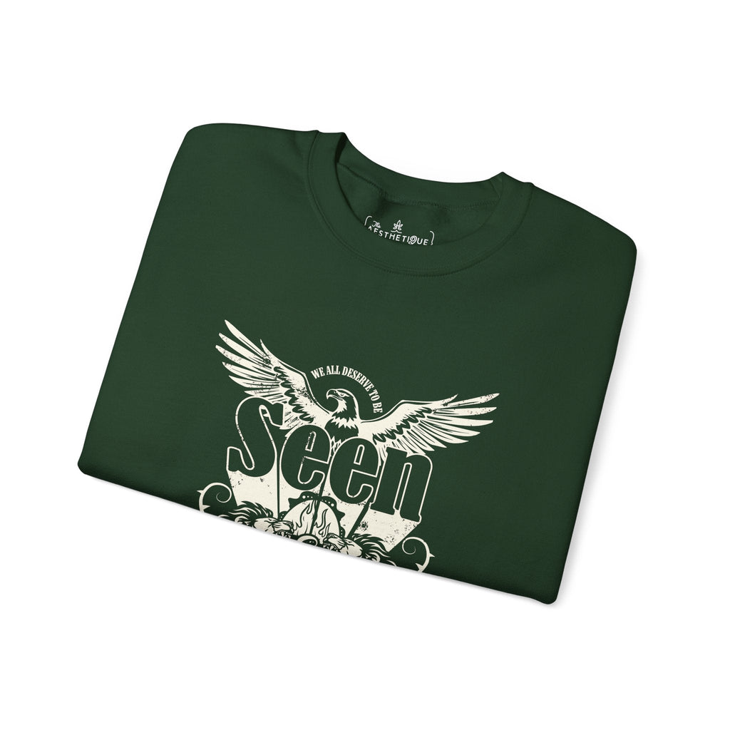 We All Deserve to be Seen & Heard - Adult Unisex Heavy Blend™ Crewneck Sweatshirt