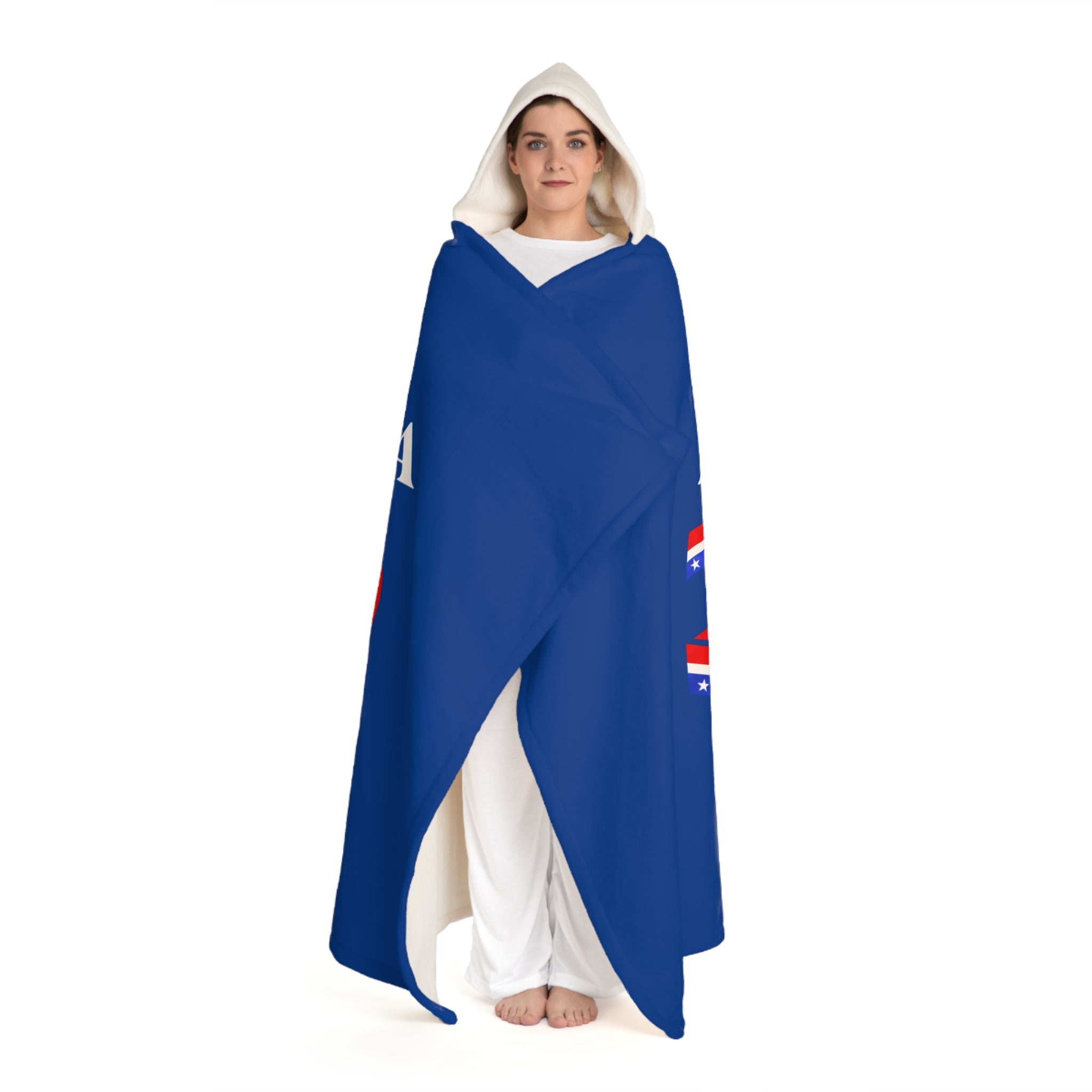 America 250 Hooded Sherpa Cozy Blanket