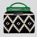 Retro Knitted Tote Bag with Wooden Handle (2020 New)