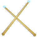 Gejoy 2 Piece Light up Wand Magic Wizard Wand Princess Fairy Wands Christmas Light Wand Sound Toy Cosplay Props for Kids(Gold)