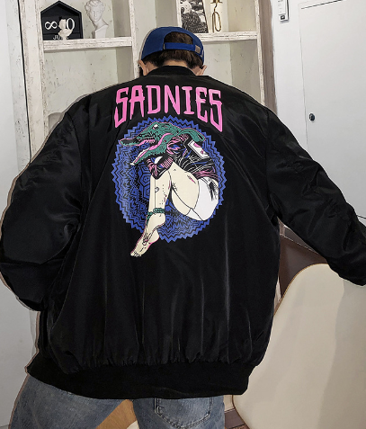 Autumn Unisex Air Force Pilot Jacket with Embroidery