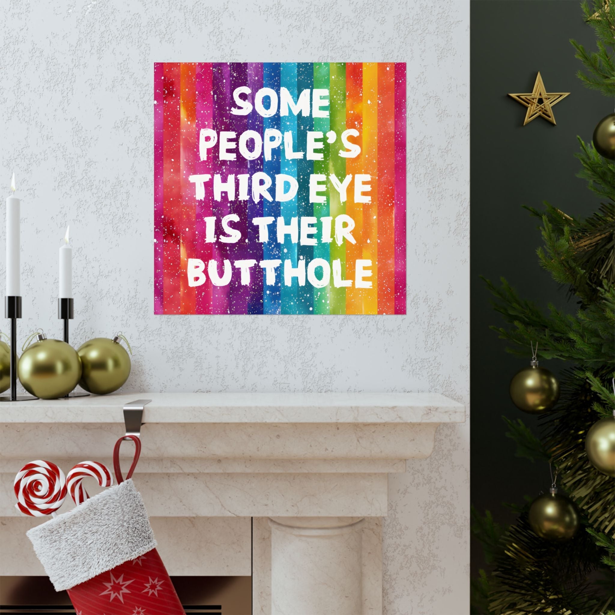 Bespattered Facade All-Seeing Butthole Rainbow Giclée Archival Matte Paper Prints