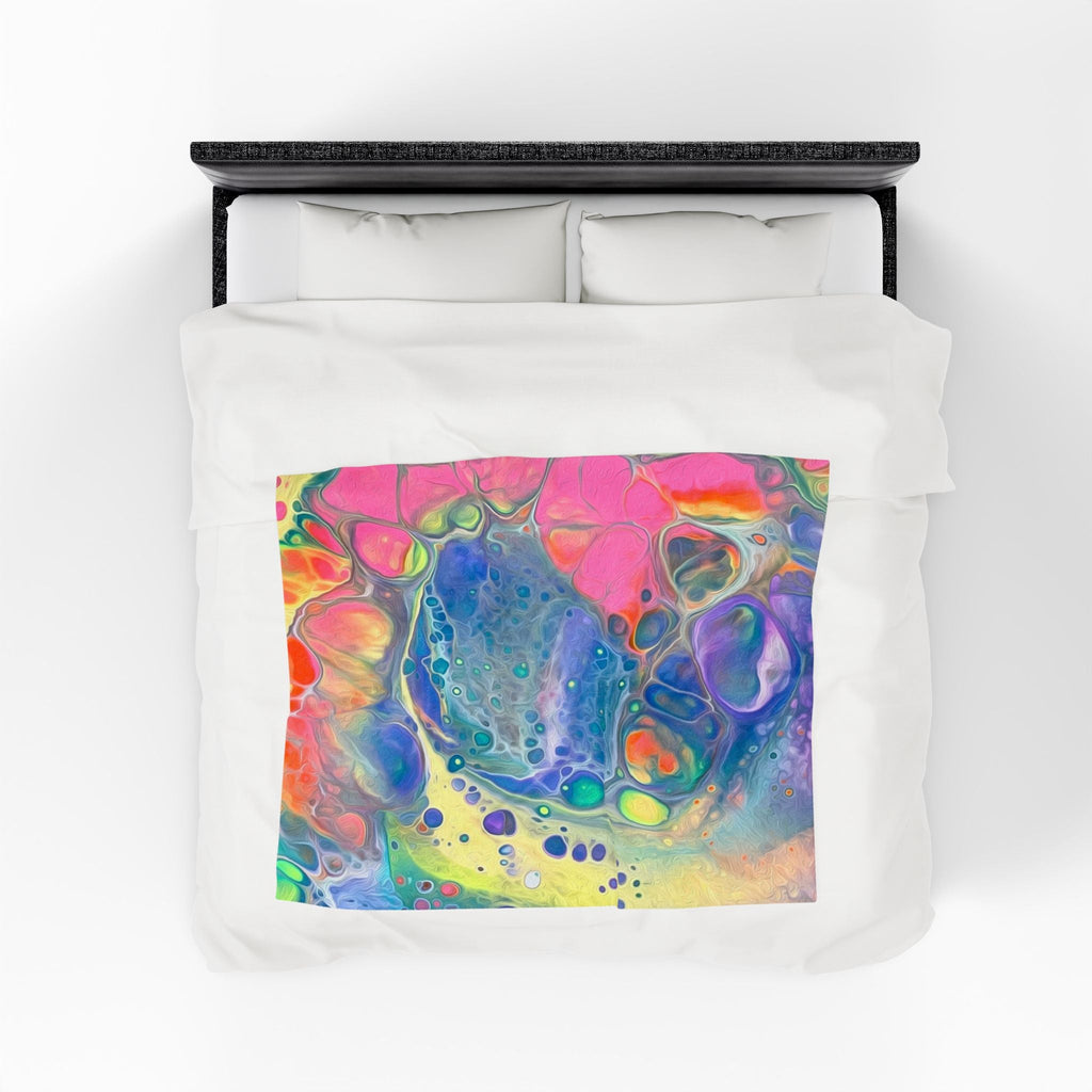 Bespattered Facade Unicorn Velveteen Plush Blanket | 3 Sizes