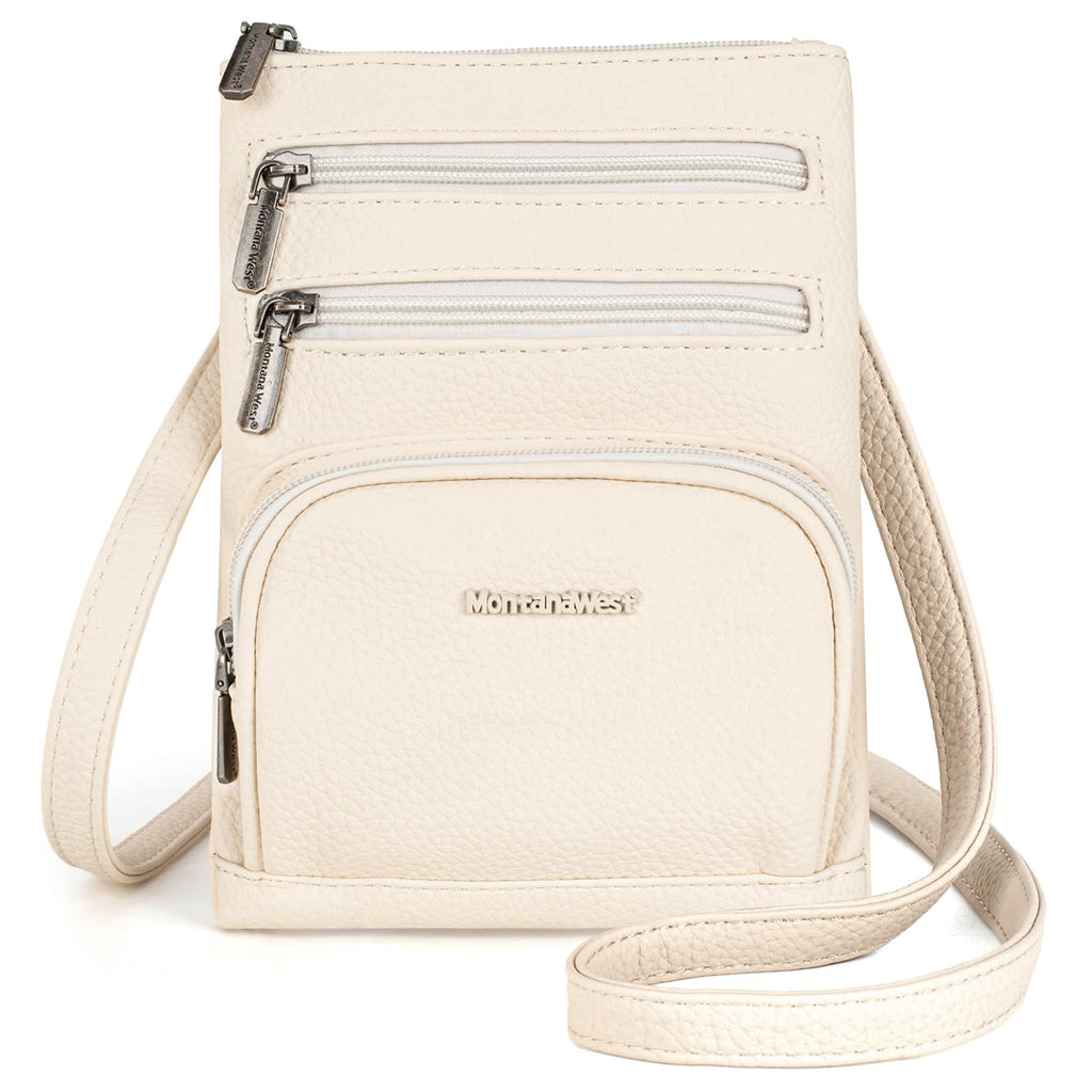 Montana West Small Cross Body Purse Vegan Leather Crossbody Bag for Women Multi-Pocket Crossbody Purse MBB-MWC-520BG