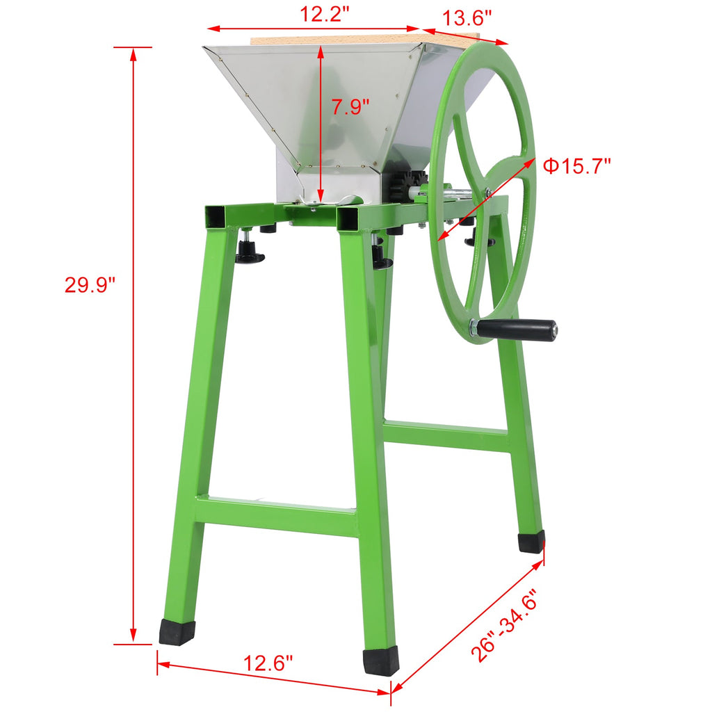 Hydraulic Fruit Wine Press with Fruit and Apple Crusher - Electricity-Free/Water-powered Cider Wine Bladder Press