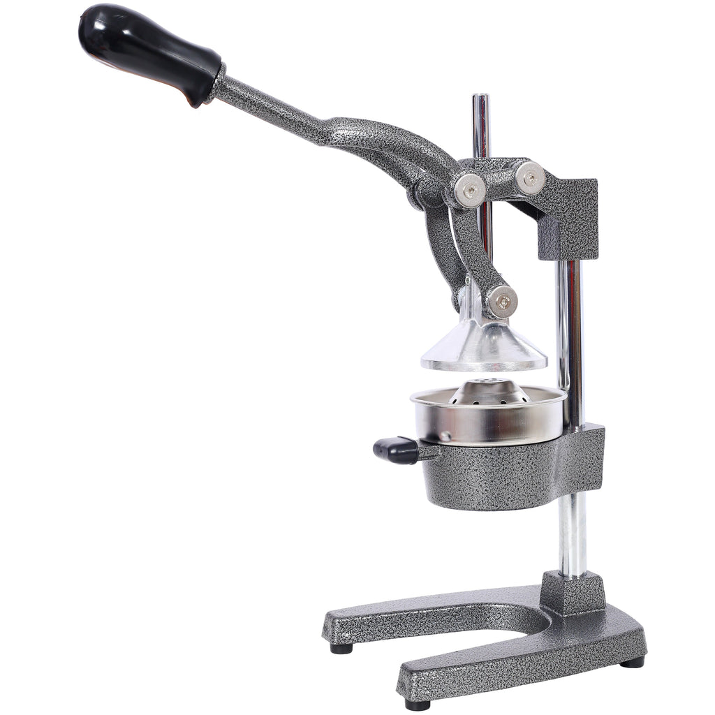 Cast Iron Citrus Juicer, Extra-Large Commercial Grade Manual Hand Press , Heavy Duty Countertop Squeezer for Fresh Orange Juice ,grey color