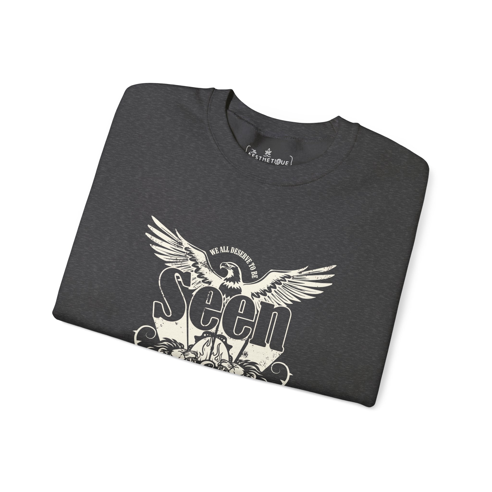 We All Deserve to be Seen & Heard - Adult Unisex Heavy Blend™ Crewneck Sweatshirt