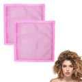 Hair Locking Stretcher: Prevents shrinkage and locks hair in place. Mesh Curling Tool - Helps maintain length and stretch without heat (Pink Small 2pcs)