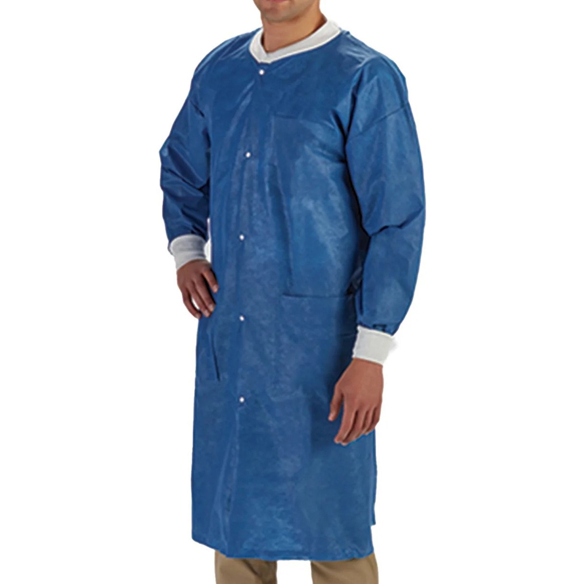 LabMates® Lab Coat, X-Large, Blue 85180