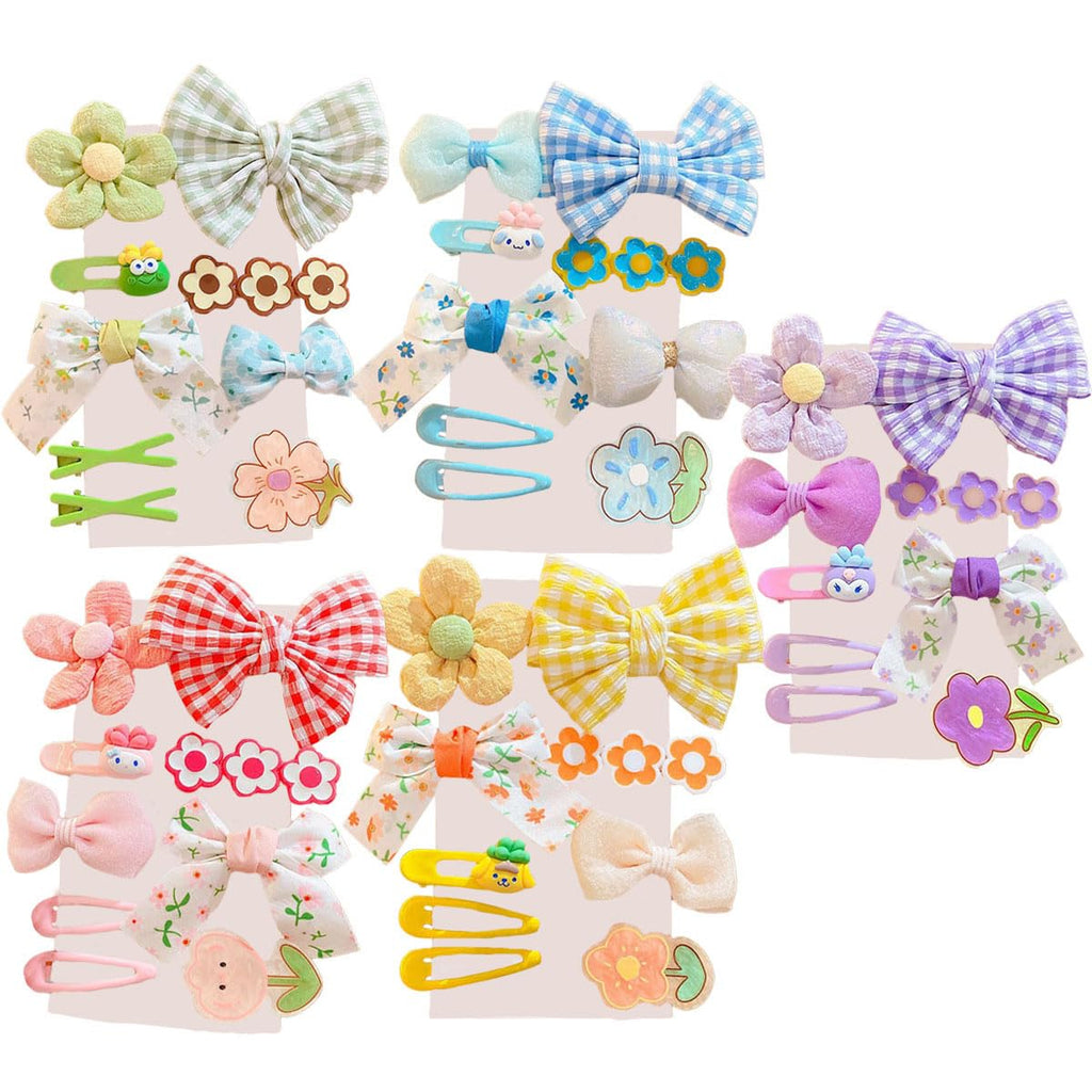 Misgirlot 45Pcs Cute Cartoon Hair ClipsBaby Alligator Hair ClipsColorful Baby Bow ClipsCute Flower Baby Girl Hair Clips Set for Baby Toddler Girls Kids(Random Color)