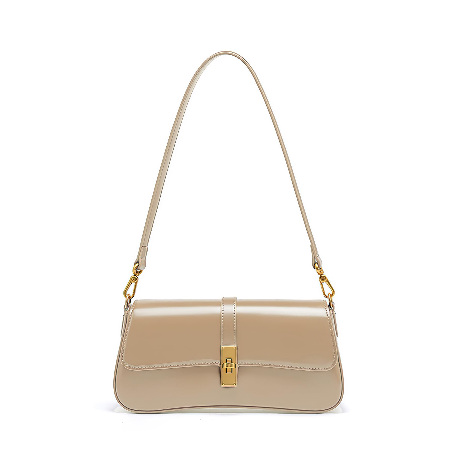 caqilore Genuine Leather Crossbody Bags for Women Shoulder Bag Womens Crossbody Handbags Leather Purses Apricot