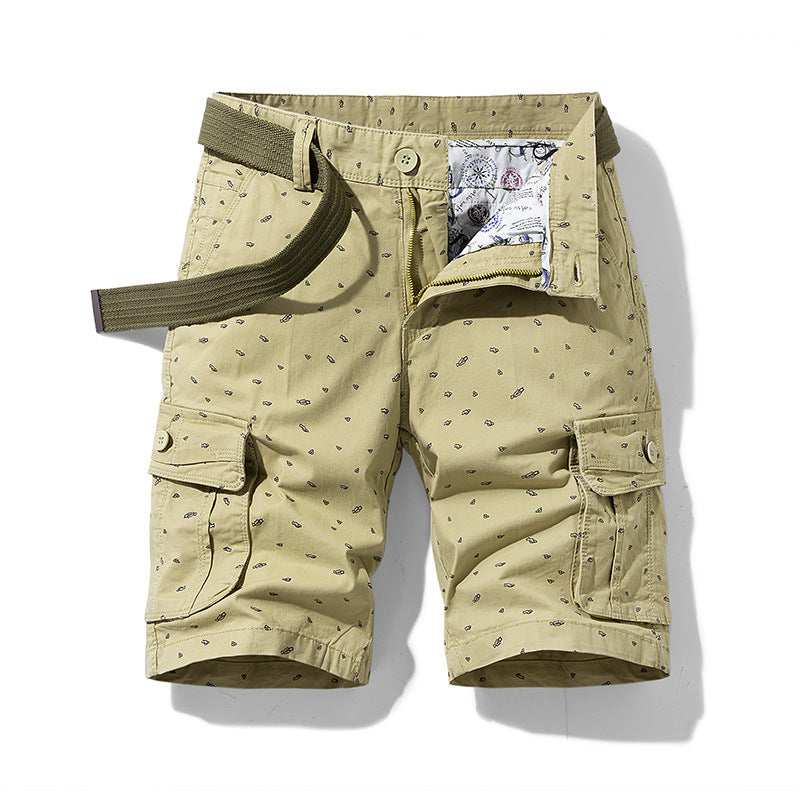 Men's Summer Loose Five-Point Shorts Overalls