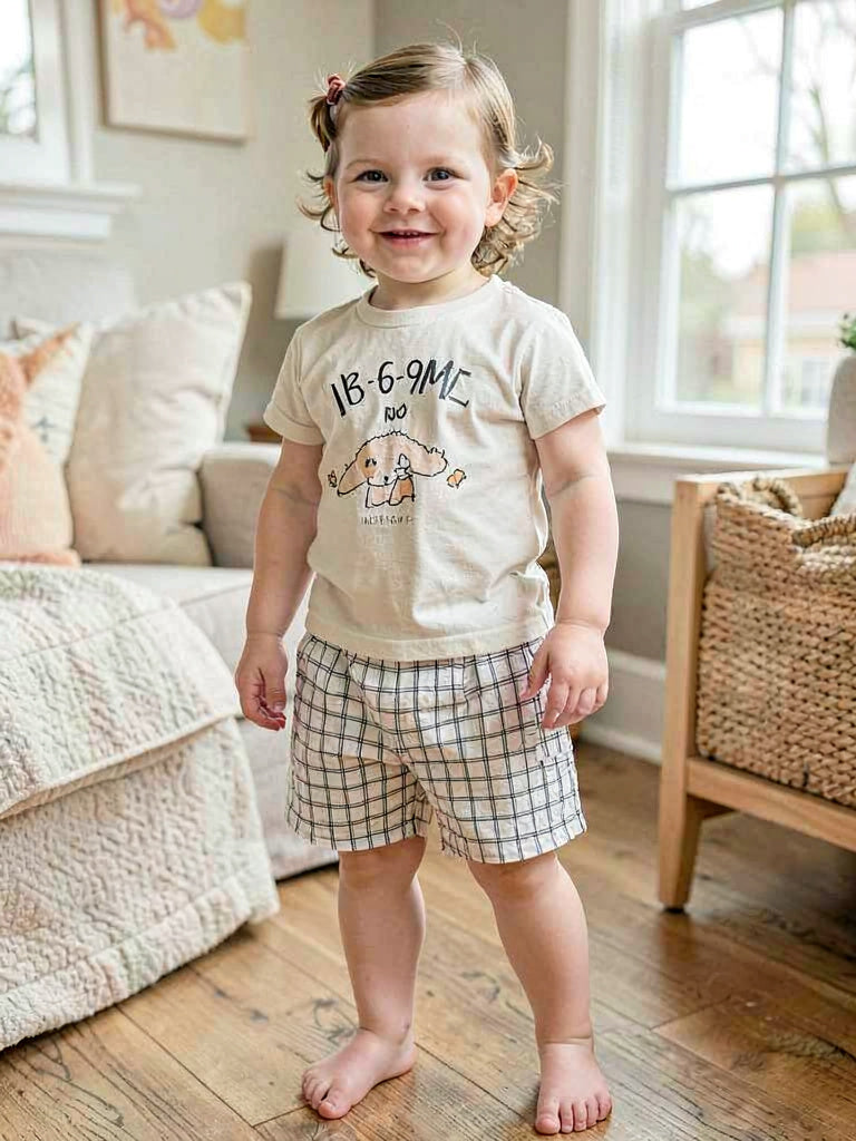 First Impressions Baby Boys Windowpane Plaid Shorts-Size 6-9Mo