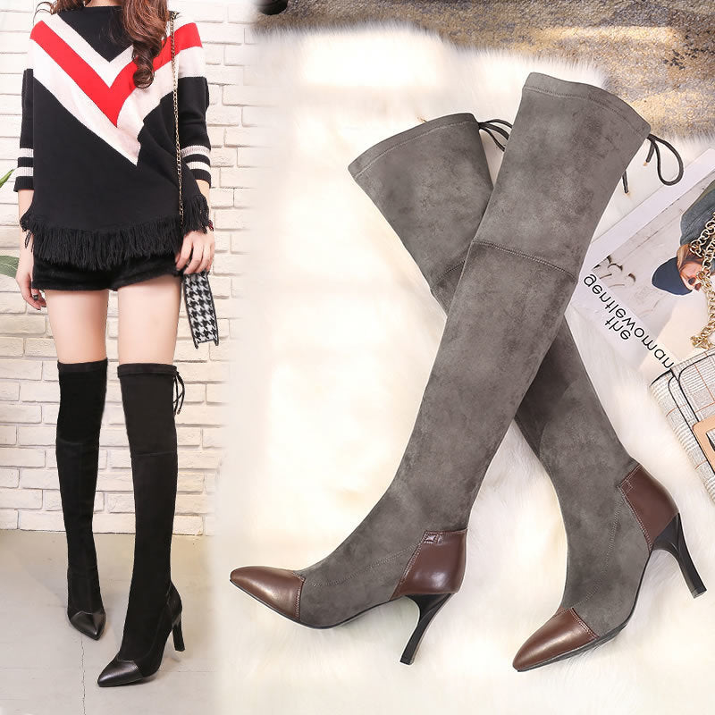 Korean Style Over-the-Knee Women's Boots for Fall/Winter