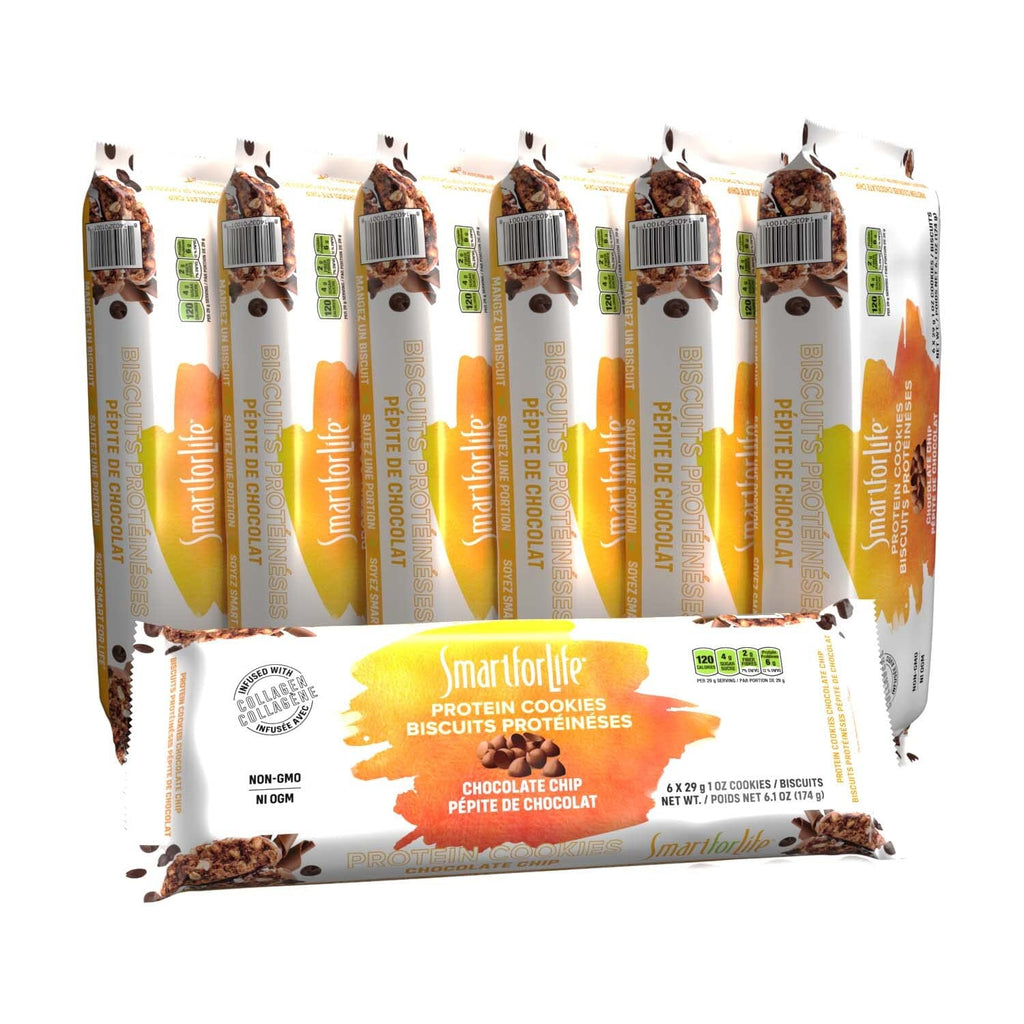Smart for Life High Protein Cookie Diet - Chocolate Chip 1 Week Supply - Low Carb Cookies Meal Replacement - High Fiber Cookies