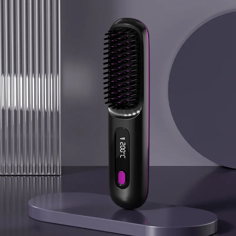 Portable 2 In 1 Hair Straightener Comb