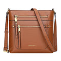 Over Earth Crossbody Bags for Women Leather Purses for Women with Multiple Pockets(O199E Brown)