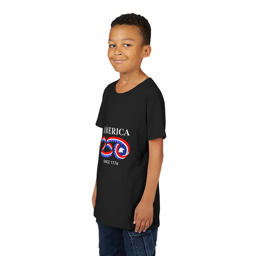 Youth Tee - "America 250 Since 1776" Patriotic 250th Anniversary Kids T-Shirt