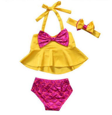New Girls' Bikini Swimsuit for Kids Beachwear