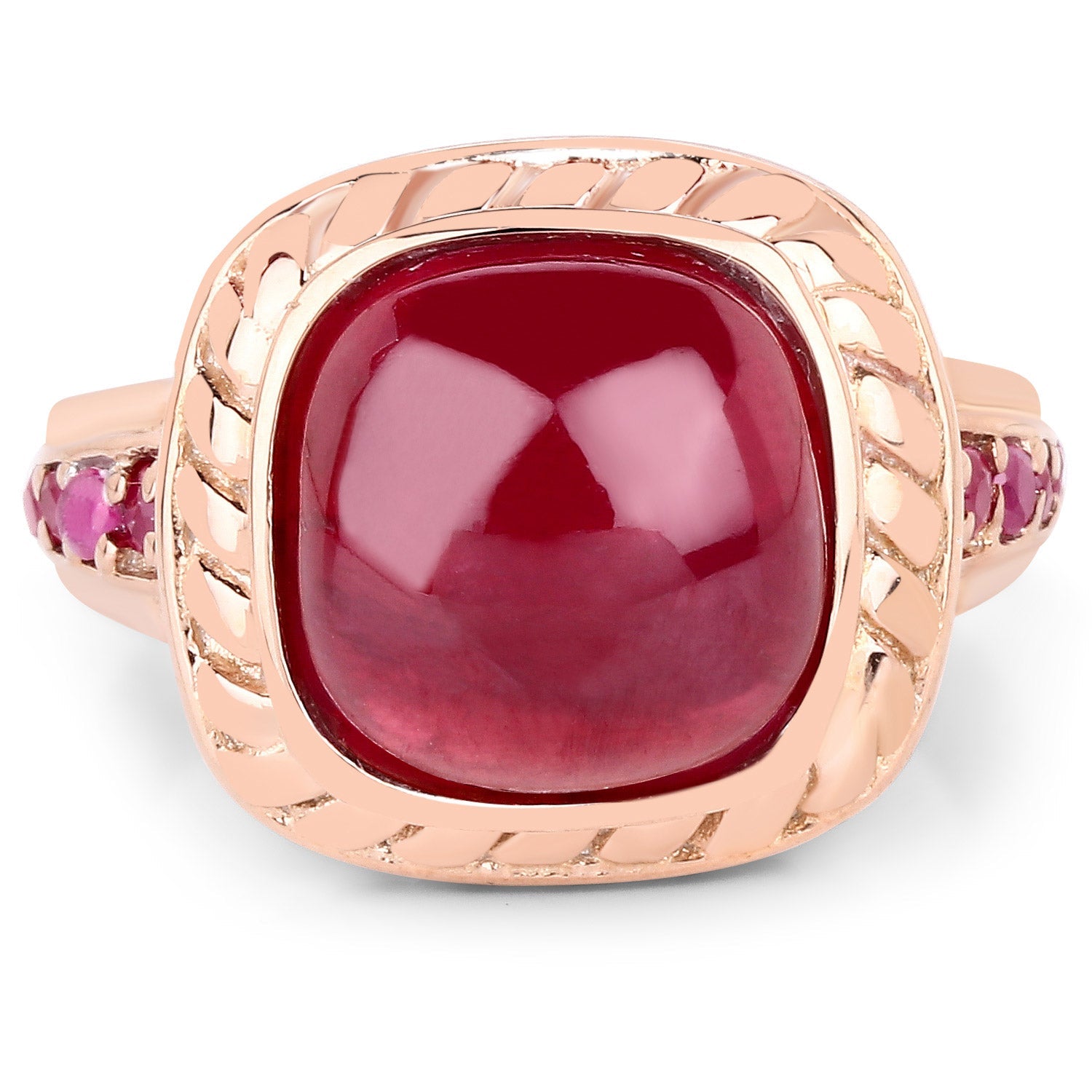 9.14 Carat Glass Filled Ruby and Ruby .925 Sterling Silver Ring
