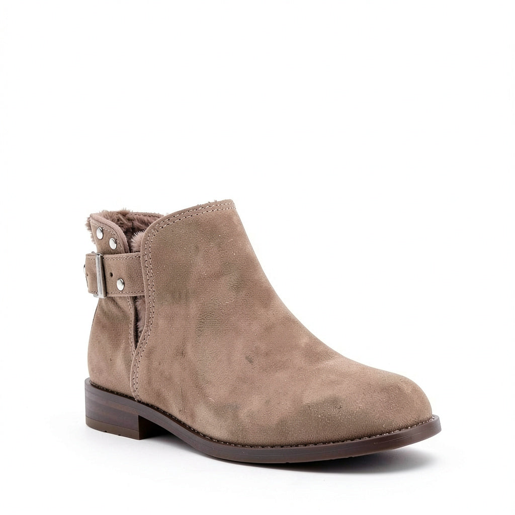 Nina Girls Manda Studded Nubuck Booties, Size 6M