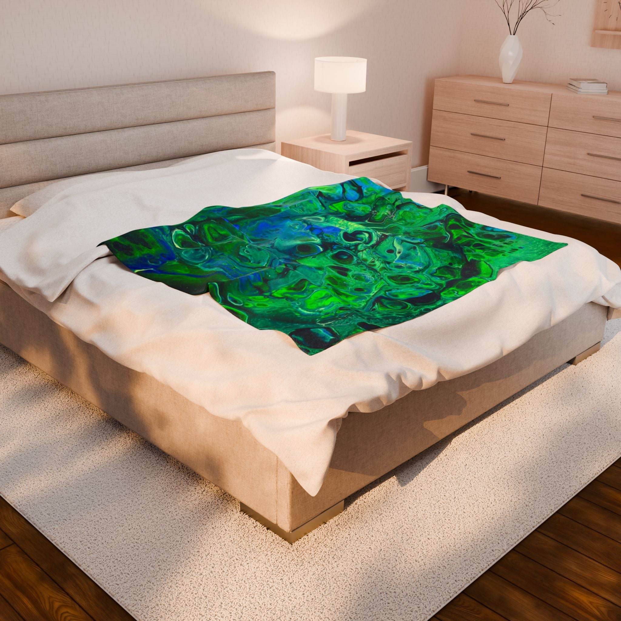 Bespattered Facade Radioactive Velveteen Plush Blanket | 3 Sizes