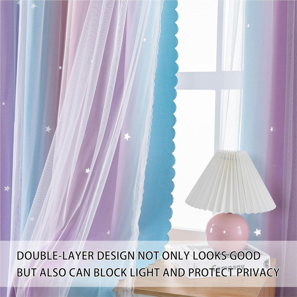 XiDi Dream Star Blackout Curtains W52x L72