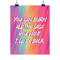Bespattered Facade "I'll Be Back" Giclée Archival Matte Paper Prints