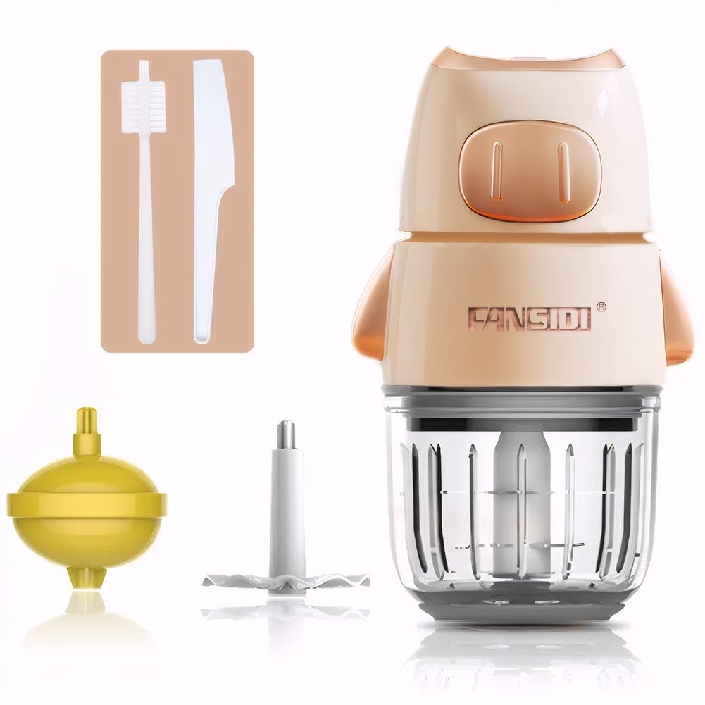 FANSIDI 2024 Baby Food Processor | Baby Food Maker - Multi-Function Food Blender for All Stages of Babys Growth Puree FruitVegetable Meat Compact Baby Food Grinder with 1 Durable Glass Container