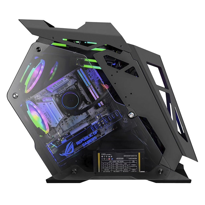 Gamer Desktop Computer Case with Unique Shape