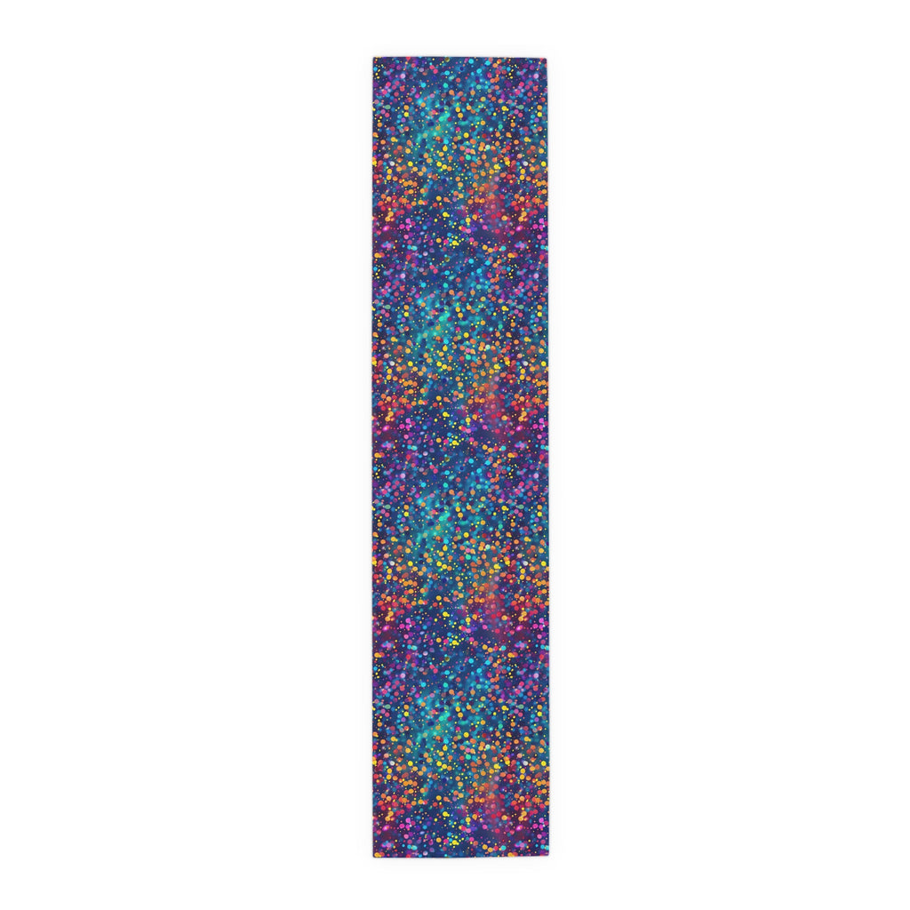 Bespattered Facade Rainbow Party Dots Table Runner (2 sizes)
