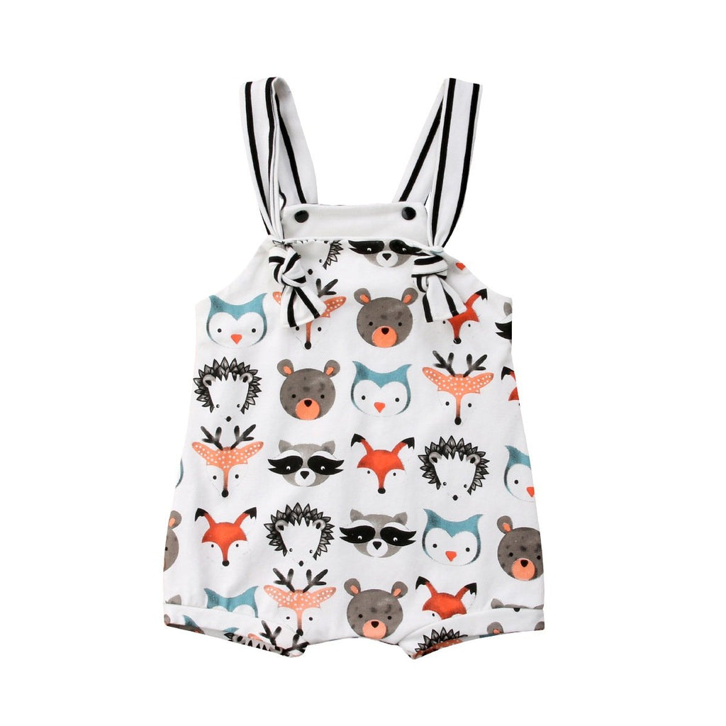 Cute Animal Cotton Strap Romper for Kids