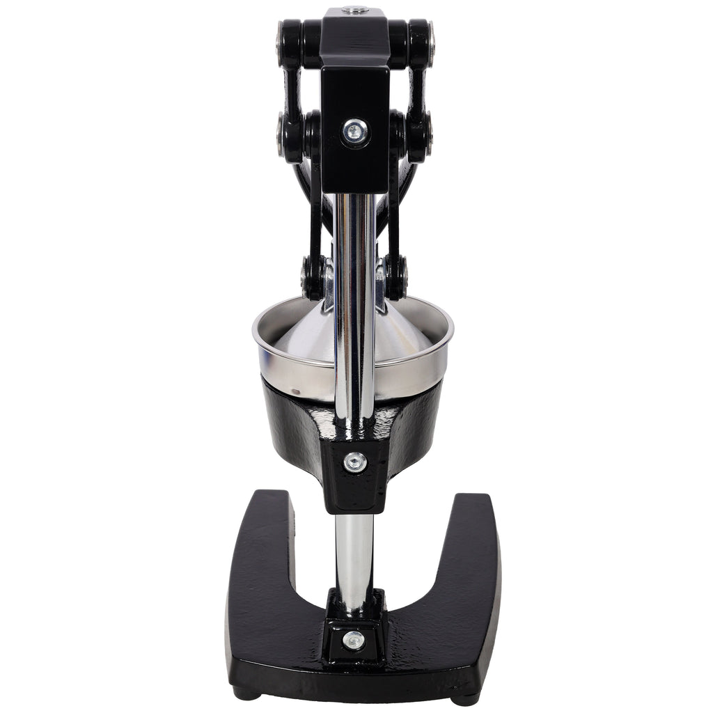 Cast Iron Citrus Juicer , Extra-Large Commercial Grade Manual Hand Press , Heavy Duty Countertop Squeezer for Fresh Orange Juice ,Black Color