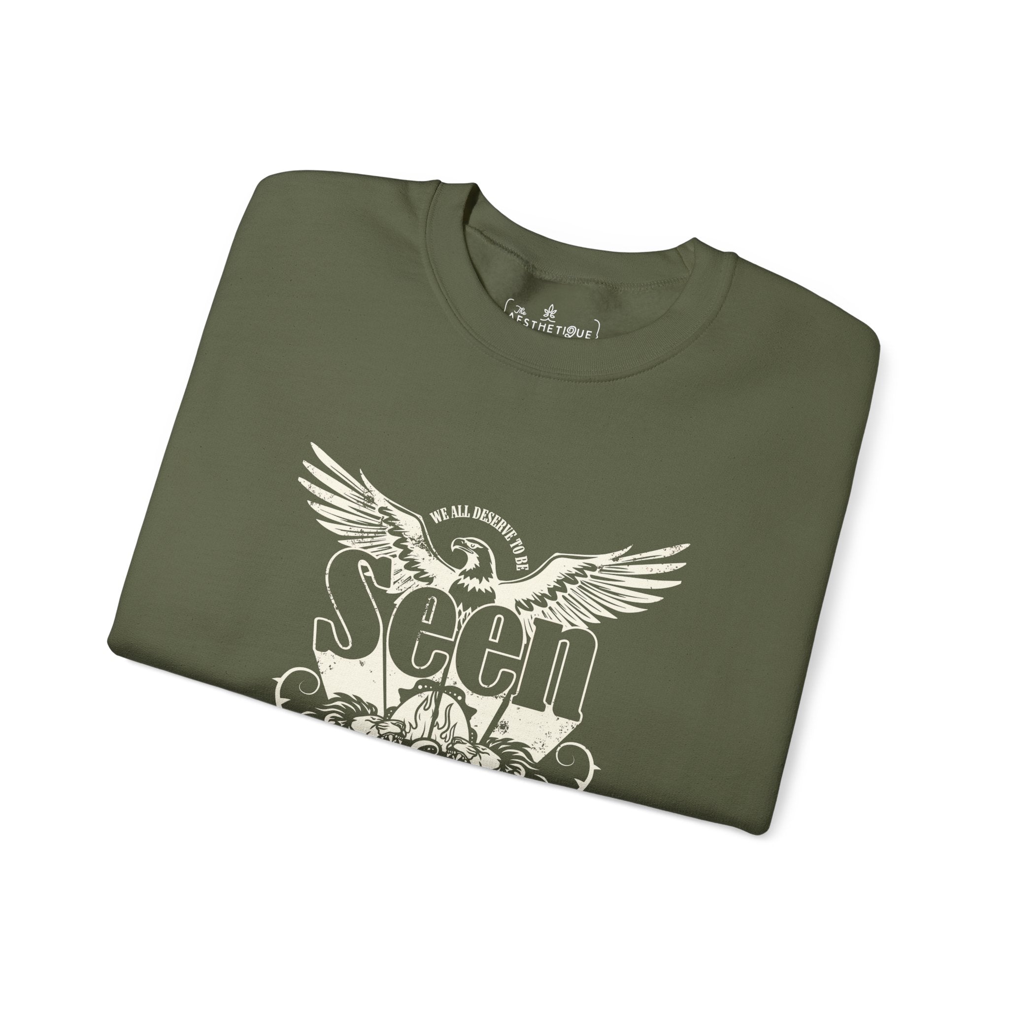 We All Deserve to be Seen & Heard - Adult Unisex Heavy Blend™ Crewneck Sweatshirt