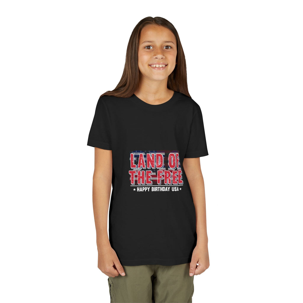Youth Tee – "Land of the Free" Patriotic 4th of July Shirt